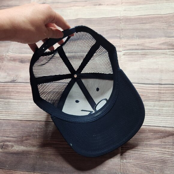 Outerknown Navy Blue Snapback Mesh Trucker Hat - Picture 6 of 7